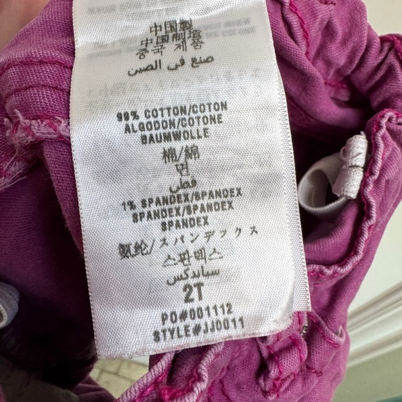 Guess 2T Girls Purple Jean Shorts with Pockets and Belt Loops - Picture 5 of 6